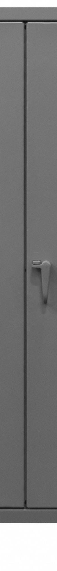 DURHAM MFG Storage Cabinet: 48 in x 24 in x 78 in, Swing Handle & Padlock Hasp, 12 ga Panel Thick (MPN HDC-244878-4S95). Key specifications — attr62698: Gray; attr62736: Welded; attr87895: Legs; attr62693: Assembled; attr62737: Stationary; attr62694: Adjustable; attr62695: Powder Coated; attr62696: Steel.
