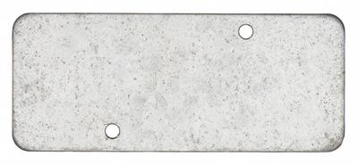 RACO Electrical Box Cover: 1 Gangs, Blank, For Rectangular Box Shape, Steel - Galvanized Electrical Box Covers