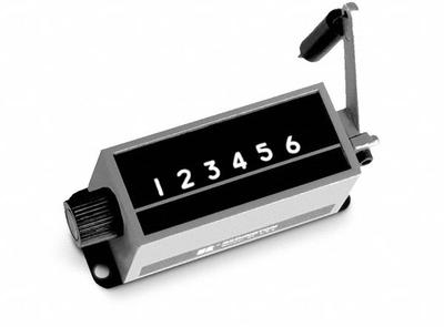 TRUMETER Electromechanical Counter: Top Coming (TC), Base Mounting - Mounted Mechanical Counters