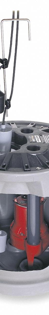 LIBERTY PUMPS Sewage Ejector System: 41 gal, 2/5 hp, 115V AC, 95 gpm Flow Rate @ 10' of Head, 4 in (MPN P382LE41/A2). Key specifications — Rated Voltage: 115V AC; Discharge Location: Top; Brand: LIBERTY PUMPS; Switch: Piggyback Tether Float.