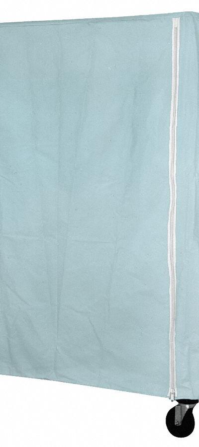 EAGLE GROUP Utility Cart Cover: Blue - Zipper Mildew-Resistant Coated Nylon Covers