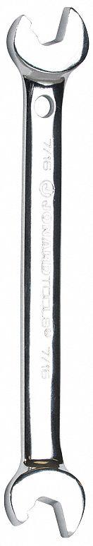 JONARD TOOLS Open End Wrench: Alloy Steel, Chrome, 7/16 in Head Size, 6 1/2 in Overall Lg, Offset (MPN ASW-716). Key specifications — attr309776: No; attr309781: Chrome; attr309780: Alloy Steel; attr324939: JONARD TOOLS.