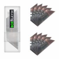 BOXBLAYDE Replacement Blades: Steel, Repl Blades, 393MH4, 2 7/16 in Blade Lg, Serrated, 10 PK (MPN BBSER10PK). Key specifications — attr307619: Steel; attr307634: Serrated; attr324885: BOXBLAYDE; attr1374995: Replacement Blades; attr1374966: 393MH4.