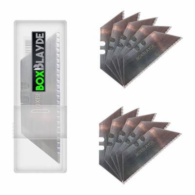 BOXBLAYDE Replacement Blades: Steel, Repl Blades, 393MH4, 2 7/16 in Blade Lg, Serrated - Battery-Powered Cutters & Accessories
