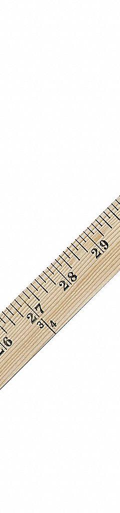 WESTCOTT Yardstick: 14351, 3 1/16 ft, 0.23 in Thick, Clear, Black, Rigid, Printed Graduation Mark. Key specifications — attr934745: WESTCOTT; attr944509: Clear; attr939993: Fractional; attr986193: Printed.