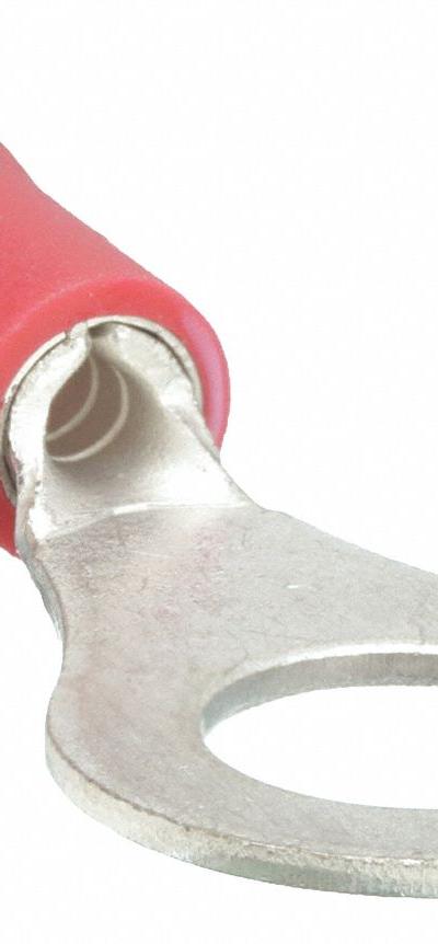 GRAINGER Ring Terminal: Red - Insulated Ring Terminals