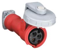 HUBBELL Pin and Sleeve Connector: Red, 480V AC, Single Phase, 20 A, 2 Pole, 3 Wire, IEC Grounding (MPN HBL320C7W). Key specifications — Brand: HUBBELL.