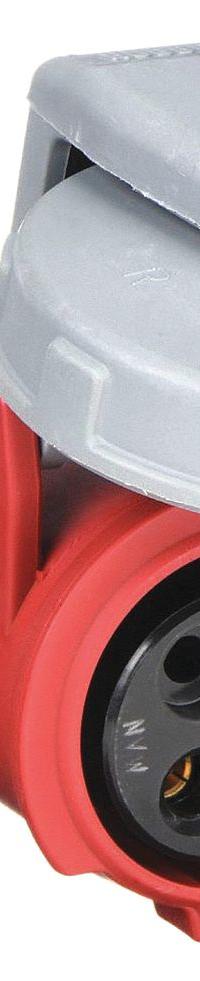 HUBBELL Pin and Sleeve Connector: Red, 480V AC, Single Phase, 20 A, 2 Pole, 3 Wire, IEC Grounding (MPN HBL320C7W). Key specifications — Brand: HUBBELL.