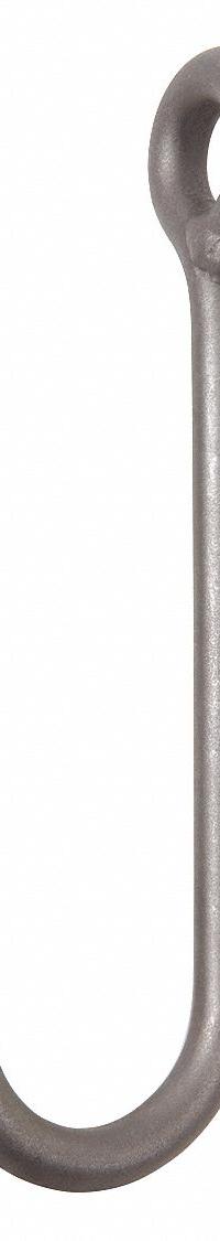 PEERLESS J-Hook: 1,200 lb Working Load Limit, 80 Hook Grade, Alloy Steel, 3/4 in Material Thick (MPN JCA075). Key specifications — Color: Silver; Brand: PEERLESS; Visual Indicator Markings: None.