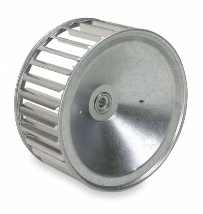 REVCOR Blower Wheel: Forward-Curved, 10 3/4 in Dia, 4 in W, CW Closed End, Steel Wheel - Single-Inlet Forward-Curved Blower Wheels