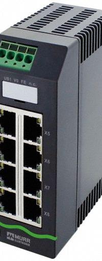 MURRELEKTRONIK Ethernet switch: Unmanaged, DIN Rail, 8 Ports, RJ45, 1000 mbps/Ethernet, IP20 (MPN 58815). Key specifications — Port Type: RJ45; Manufacturer Part Number: 58815; Brand: MURRELEKTRONIK; Features: Auto-Crossover; IP Rating: IP20; Product Type: Ethernet Switch; Maximum Input Voltage: 30V DC; Mounting Location: DIN Rail.