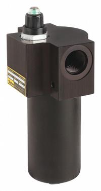 PARKER Hydraulic Pressure Filter: Single Lg, 20 gpm Nominal Flow, 3,000 psi Max. Pressure (MPN 15P110QBM2KS121). Key specifications — attr95822: 10; attr95823: Fiberglass; attr95824: SAE #12; attr98906: PARKER; attr95818: Single Length.