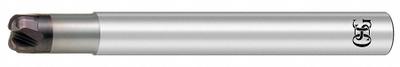 OSG Corner Radius End Mill: Carbide, WXS Coated, 4 Flute, 10 mm Mill Dia, 4.5 mm LOC - High-Feed Carbide Corner-Radius End Mills for Hardened Materials
