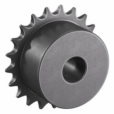 TRITAN Roller Chain Sprocket: One-Sided Hub, For Single Strands, 06B, 21 Teeth - Size 06B Plain-Bore Roller Chain Sprockets