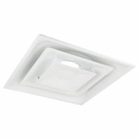 Diffuser: Ceiling, 23 3/4 in H, 23 3/4 in W, Lay-In, 6 in Duct, Steel, Square Cone, White (MPN 4MJU2). Key specifications — Insulated: No; Adjustable Blades: No; Color: White; Brand: APPROVED VENDOR; Mounting Location: Ceiling.