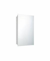 KETCHAM Mirrored Medicine Cabinet: Rectangular, Glass, 22 in Overall Ht, 16 in Overall Wd, Wall (MPN 1622PE). Key specifications — Brand: KETCHAM; Mirror Edge Style: Polished Edge; Lighted: No.