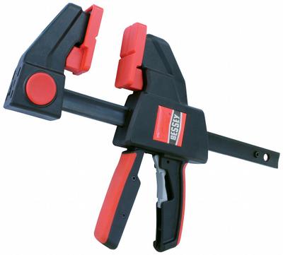 BESSEY Trigger Clamp: Soft-Touch Grooved, 50 in Max Jaw Opening, 7 1/2 in to 56 1/4 in - Dual-Function Trigger Clamps & Spreaders