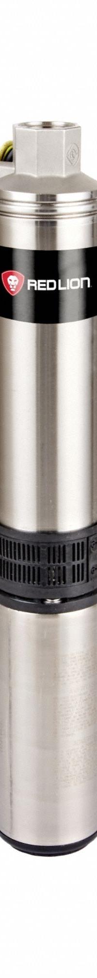 RED LION Submersible Pump 4in: For 4 in Well Pipe Dia., Stainless Steel, 3/4 hp, 5 gpm, 3 Wires (MPN RS5G07-3W2V). Key specifications — Brand: RED LION; Rated Voltage: 230V AC.