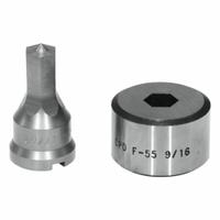 EDWARDS Hex Punch & Die Set: Edwards, 55 ton_65 ton_100 ton_120 ton Compatible Ironworker Size, Hex (MPN ED9-PDH17/32). Key specifications — attr67451: IW55 , IW65 , IW100, IW120; attr67489: Hex; attr67463: 17/32 in; attr67447: ED9-PDH17/32; attr67456: Edwards; attr67443: EDWARDS; attr67472: 17/32 inHex Punch & Die Set.