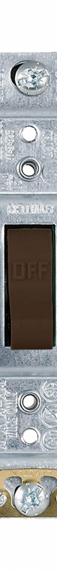 LEVITON Wall Switch: Toggle Switch, Double Pole, Maintained, Brown, 120/277V AC, 30 A (MPN 3032-2). Key specifications — Illuminated: No; Voltage Rating: 120/277V AC.