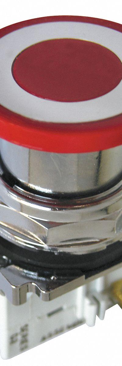 EATON Emergency Stop Push Button: Non-Illuminated - Mushroom-Head Push Buttons