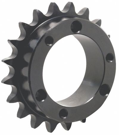 TRITAN Bushed Roller Chain Sprocket: For 80 Chain, 21 Teeth, 6.71 in Pitch Dia - Size 80 Bushed-Bore Roller Chain Sprockets