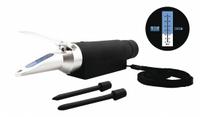 LAXCO, INC Refractometer: Brix, +/-0.1% Accuracy, Auto, Analog, 9 in Overall Dp, 1 1/2 in Overall Wd (MPN RLB-32ATC). Key specifications — Brand: LAXCO, INC; Accuracy: +/-0.1 %; Refractive Index - Min: 0 % Brix; Automatic Temperature Compensation Included: Automatic; Refractive Index - Max: 32 % Brix; Resolution: 0.2% Brix; Test Parameters: Brix.