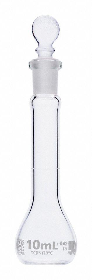 GLOBE SCIENTIFIC Volumetric Flask: 10 mL - Glass Volumetric Flasks
