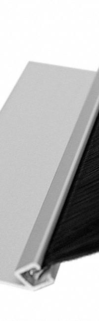 AMERICAN GARAGE DOOR SUPPLY Brush Seal: 45° Angle, Polypropylene, 1 1/3 in Brush Lg, 94 in Holder Lg (MPN BP4125-94). Key specifications — Brush Material: Polypropylene; Includes: Galvanized Self-Drilling Mounting Screws; Width Type: Single; Brand: AMERICAN GARAGE DOOR SUPPLY.