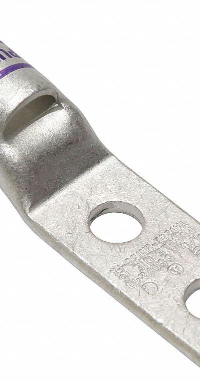 BURNDY Compression Lug: For 4/0 AWG - Two-Hole Compression Lugs