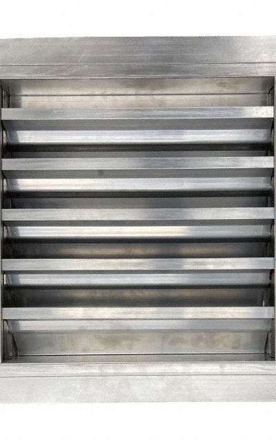 DAYTON Intake Louver: Flanged - Drainable Adjustable-Blade Louvers