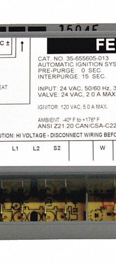 FENWAL IGNITION CONTROLS Control Board, 24V: Mfr Part # 35-655605-013. Key specifications — Manufacturer Part Number: 35-655605-013; Product Type: Ignition Control Board.