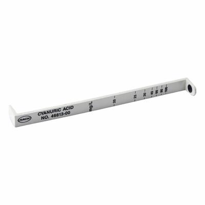 HACH Dipstick: 4681300, Cyanuric Acid, 3/8 in Overall Ht, 3/4 in Overall Wd - Water Quality Testing Accessories & Replacement Parts