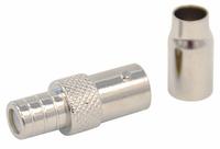 DOLPHIN COMPONENTS CORP Coaxial Connector: Female, Connector, Silver, Crimp-On (2 Piece), BNC, 10 PK (MPN DC-89-10). Key specifications — attr930438: Connector; attr930422: DOLPHIN COMPONENTS CORP; attr930423: Silver; attr930429: Nickel-Plated; attr930430: Female; attr976216: Plenum.