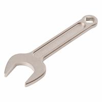 TEKTON Open End Wrench: Chromium Molybdenum Steel, Satin, 27 mm Head Size, 6 13/64 in Overall Lg (MPN WSE14427). Key specifications — attr309776: No; attr309781: Satin; attr309780: Chromium Molybdenum Steel; attr324939: TEKTON.