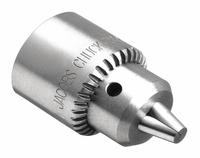 JACOBS Drill Chuck: JT1, 1/32 in to 1/4 in Capacity, K1M Key, SS, Ball Bearing (MPN JCM6626Z). Key specifications — attr1030288: JACOBS; attr1030284: JCM6626Z.