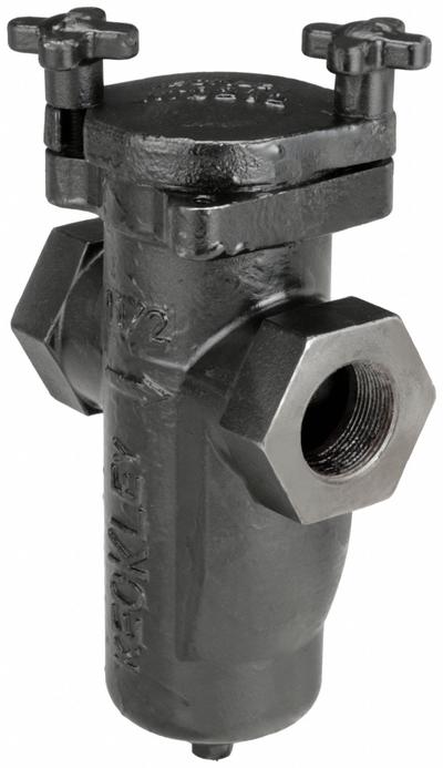 KECKLEY Basket Strainer: Cast Iron, 0.0625 in Screen Size, Single, NPT, 1/2 in - Cast Iron Basket Strainers