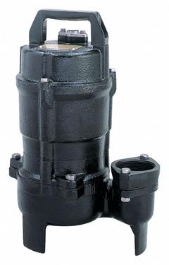 TSURUMI Sewage Ejector Pump: Cast Iron, Single Phase, 1 hp, 115V AC, 90 gpm Flow Rate @ 10' of Head (MPN 50UT2.75S). Key specifications — Rated Voltage: 115V AC; Hazardous Location Class: Not Rated; Brand: TSURUMI; Discharge Orientation: Vertical; Switch: Not Included.