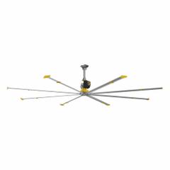 BIG ASS FANS Ceiling Fan: 270,177 cfm Airflow, 24 ft Blade Dia, Variable Speeds, 200 to 240V AC (MPN F-PFX4-2403S34S65). Key specifications — Voltage: 200 to 240V AC; Light Kit: No; Series: Powerfoil X4; Number of Speeds: Variable; Phase: Three; Current: 15 A; Brand: BIG ASS FANS.