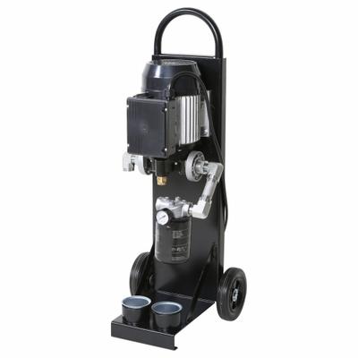 LIQUIDYNAMICS INC. Air Drum Pump: Dolly, 7 gpm Max. Flow Rate - Oil Circulation & Filtration Cart Systems