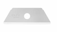 OLFA Safety Blade: 1 31/32 in Blade Lg, 3/4 in Blade Wd, 0.02 in Blade Thick, 4GA85/5LC46, 10 PK (MPN RSKB-2/10B). Key specifications — attr307708: 5LC46; attr307711: Steel; attr307707: No; attr324888: OLFA.