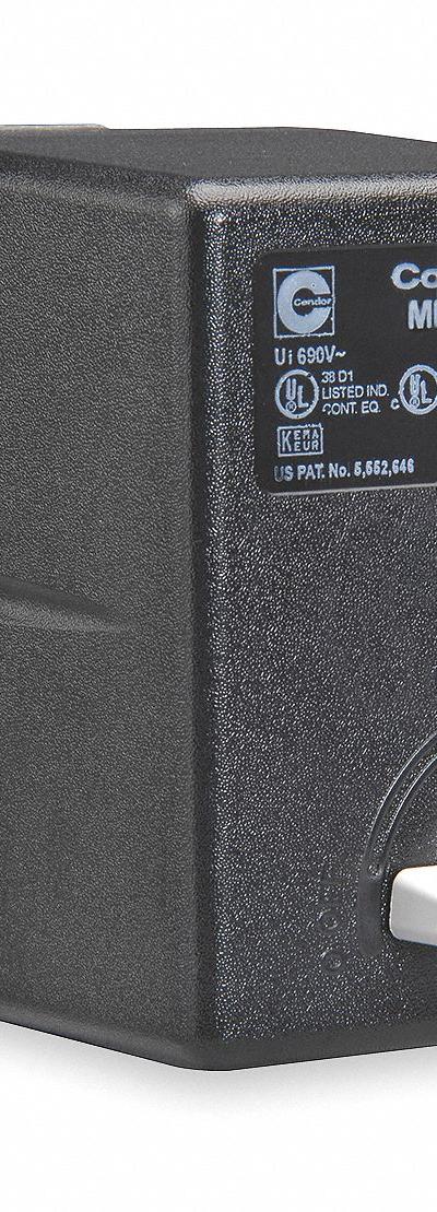 CONDOR USA INC CONDOR USA - Motor Overload-Protected Pressure Switches for Air & Water