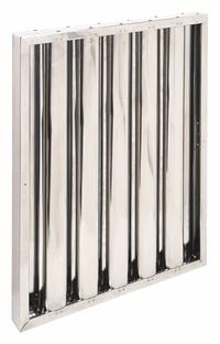 GRAINGER Range Hood Filter: 25 in x 20 in x 2 in, Stainless Steel, Baffle (MPN 2EJZ2). Key specifications — Brand: GRAINGER; Media Material: Stainless Steel; Frame or Header Material: Stainless Steel; Air Filter Construction: Baffle; Air Filter Item: Range Hood Filter.
