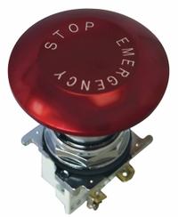 EATON Emergency Stop Push Button: Non-Illuminated, Mushroom Head Profile, Metallic, 30 mm, 1NC (MPN 10250T5J63-71X). Key specifications — Brand: EATON; Action: Maintained/Maintained; Series: 10250T; Push Button Material Type: Metallic.