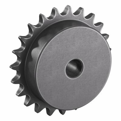 TRITAN Sprocket: One-Sided Hub, For Single Strands, 40, 23 Teeth, 3.672 in Pitch Dia - Size 40 Plain-Bore Roller Chain Sprockets