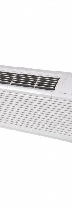PERFECT AIRE Packaged Terminal Air Conditioner: 400 sq ft – 500 sq ft, 12,000 BtuH, 208/230V AC (MPN 4PTC12A-HE-3.5). Key specifications — attr1147912: 208/230V AC; attr1147921: PERFECT AIRE.