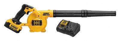 DEWALT Battery-Powered Handheld Leaf Blower Kit: 20V MAX, 100 cfm Max. Air Flow - Battery-Powered Handheld Blowers