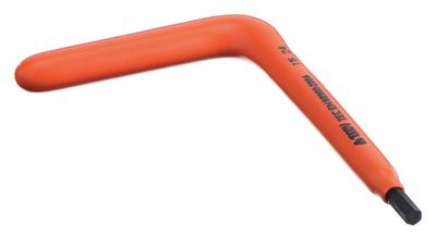 FACOM Hex Key: 0 Ball Ends, 5 mm Tip Size, Metric, Long, Alloy Steel, 4 59/64 in Long Arm Lg - Insulated Hex Keys