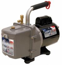 JB INDUSTRIES Vacuum Pump: 4 cfm, 25 micron Ultimate Vacuum, 120V AC, Not A2L Compatible, Male (MPN DV-4E). Key specifications — Plug Configuration: 5-15P; Brand: JB INDUSTRIES; Number of Stages: Two-Stage; Product Type: Vacuum Pump.