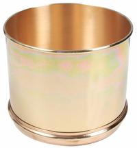 HUMBOLDT Sieve Pan: 6 in Overall Dp, 8 in Overall Dia, Brass (MPN 5DPF8). Key specifications — Brand: HUMBOLDT; Product Type: Sieve Pan; Material: Brass.